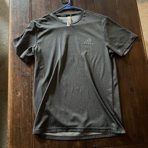Adidas Grey Logo Tee Medium
